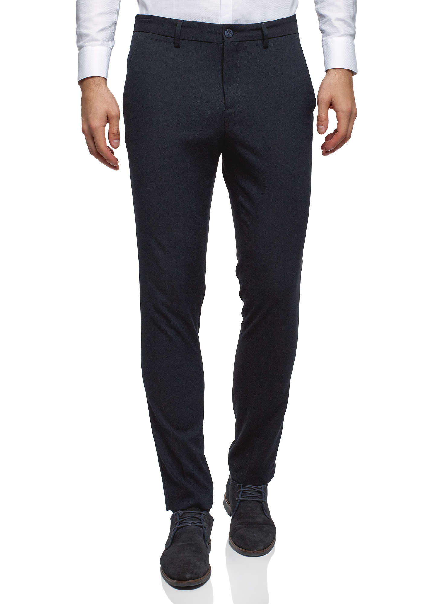 

Брюки мужские oodji 2B210032M-1 синие 40 EU, 2B210032M-1