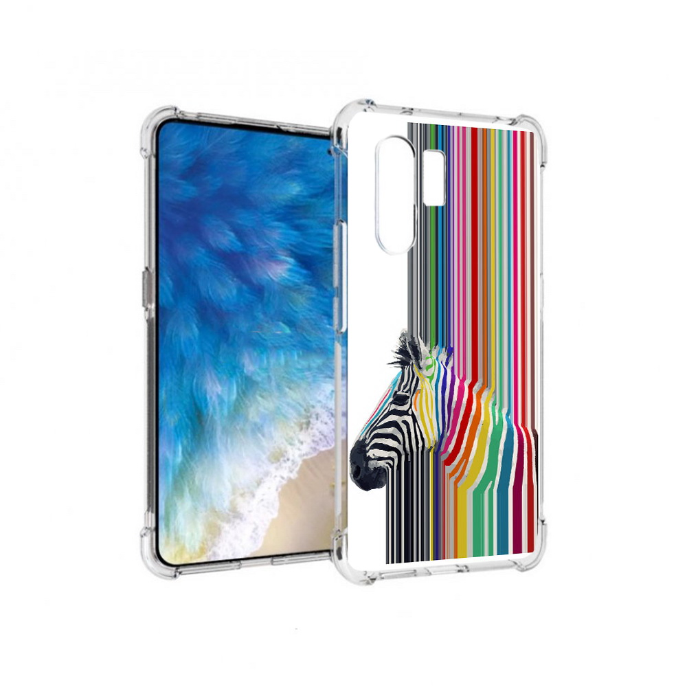 

Чехол MyPads Tocco для Vivo X30 радужная зебра (PT142331.408.565), Прозрачный, Tocco