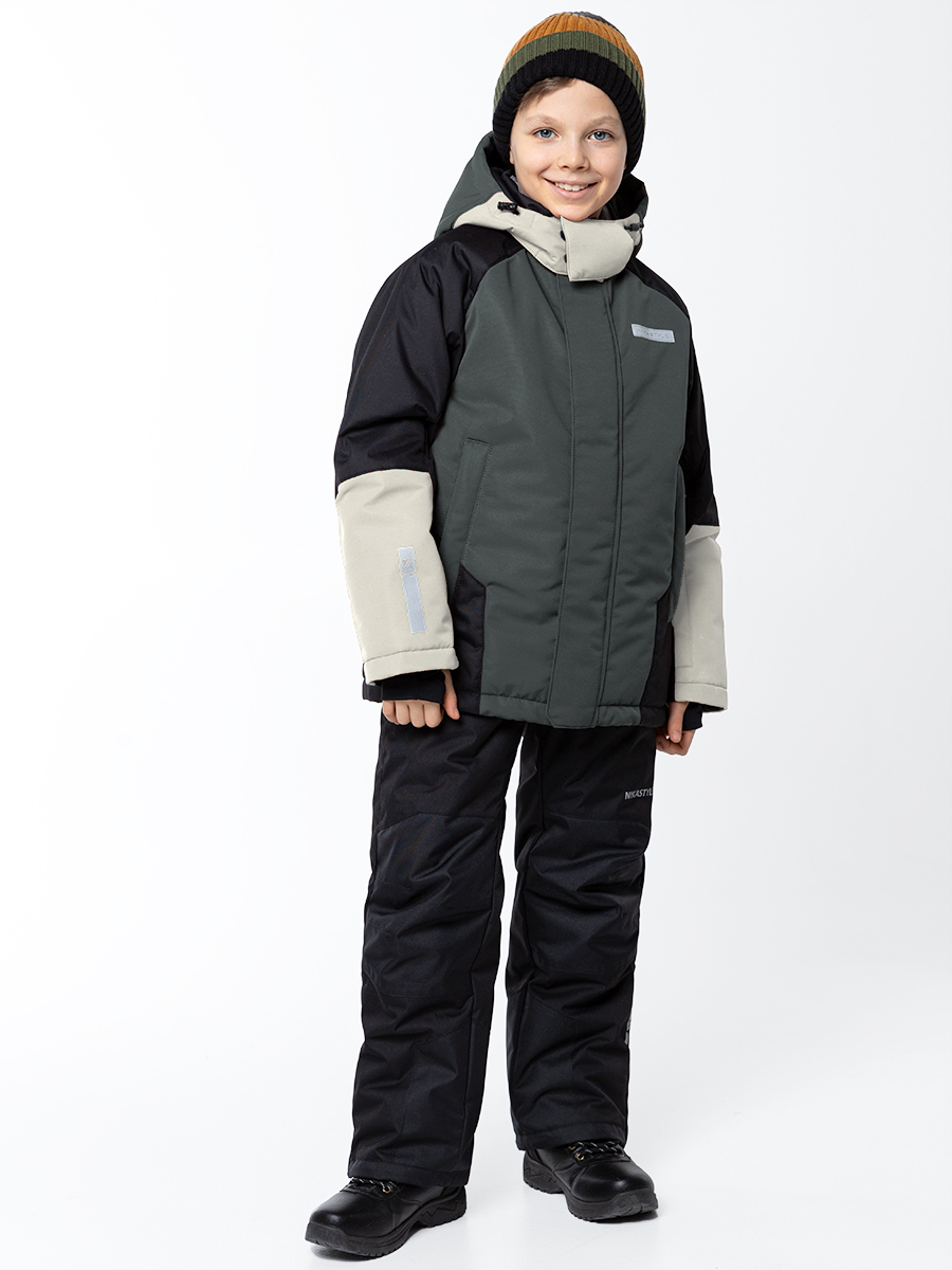 

Комплект верхней одежды детский NIKASTYLE 7з7524, мох/черный, 152, Зеленый;черный, 7з7524