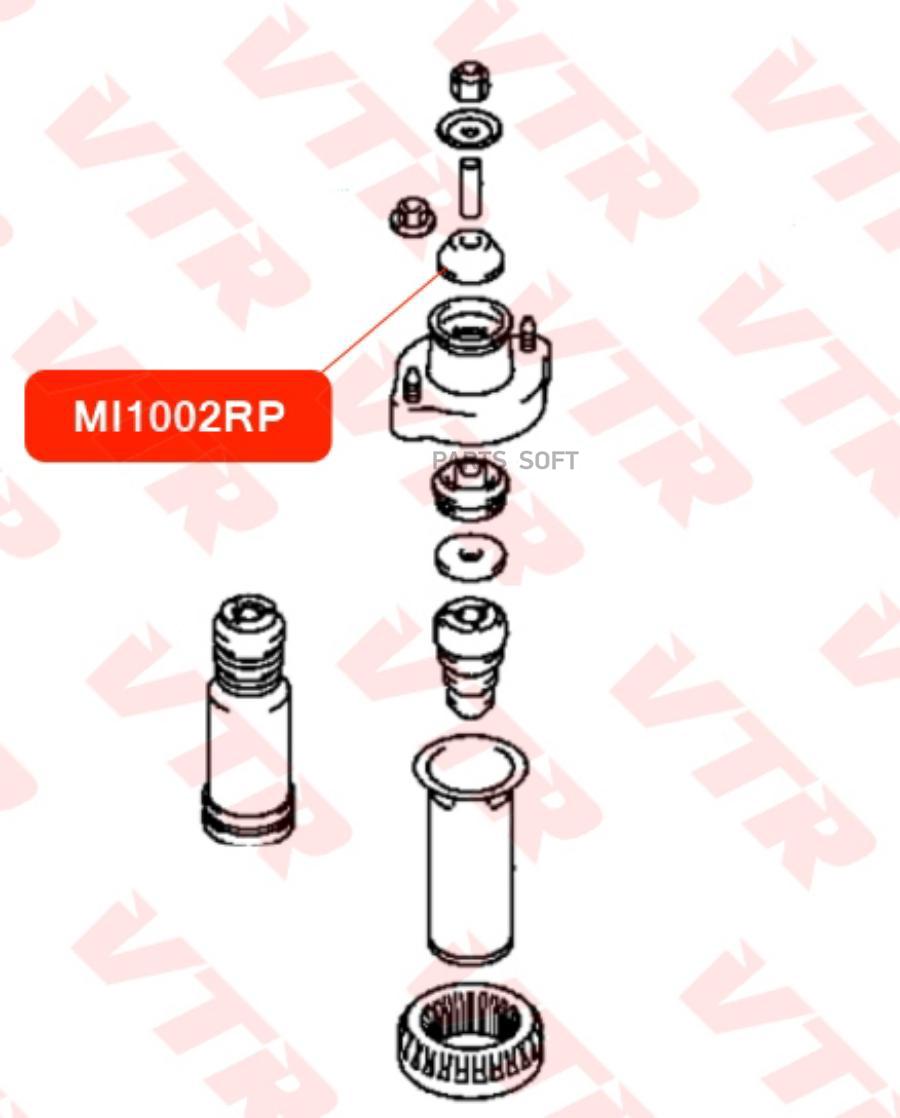 

Полиуретановая Втулка Амортизатора Задней Подвески 10Шт VTR MI1002RP