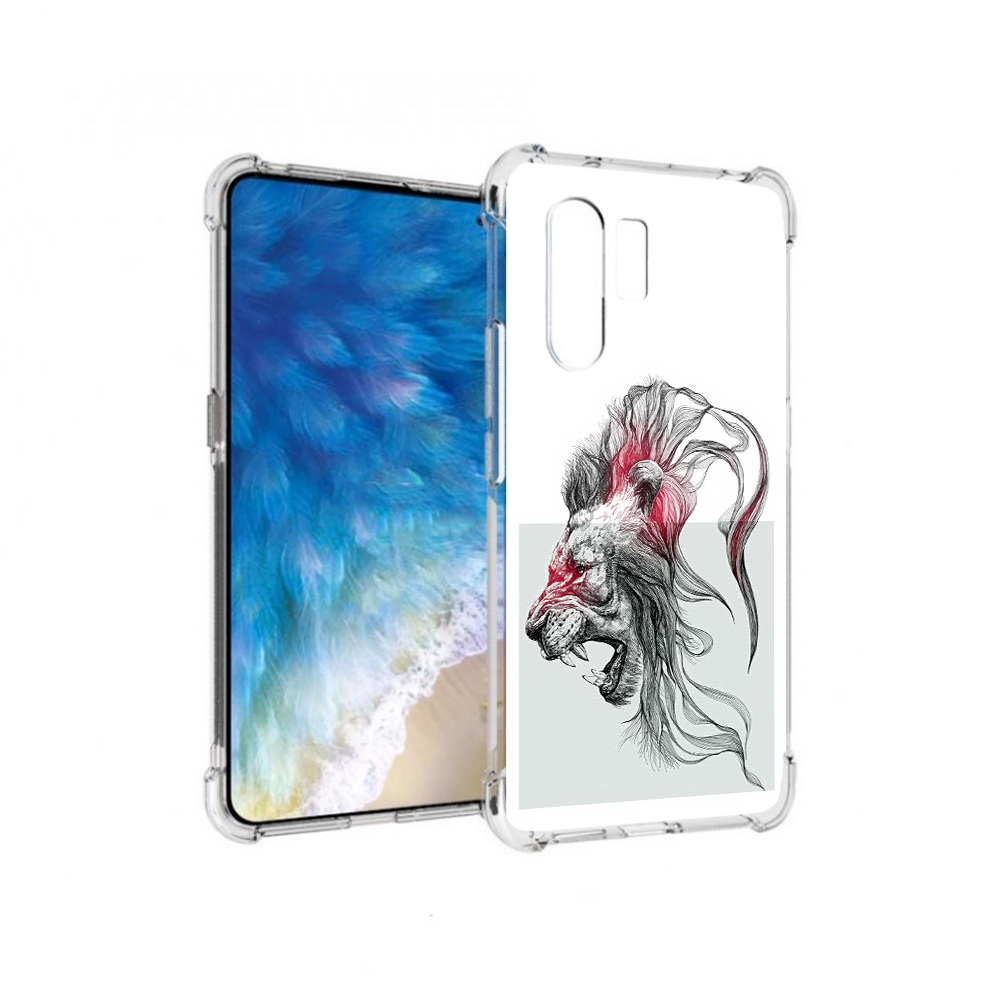 

Чехол MyPads Tocco для Vivo X30 разъяренный лев (PT142331.408.576), Прозрачный, Tocco