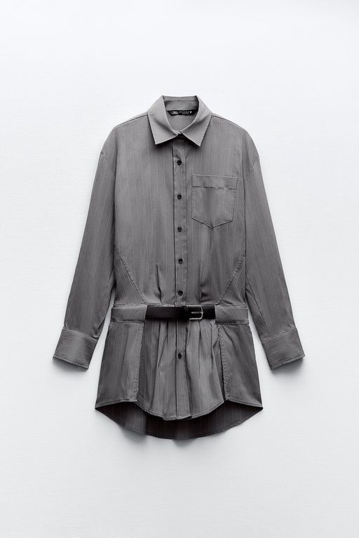 

Платье женское ZARA 03152307 серое L, Серый, 03152307