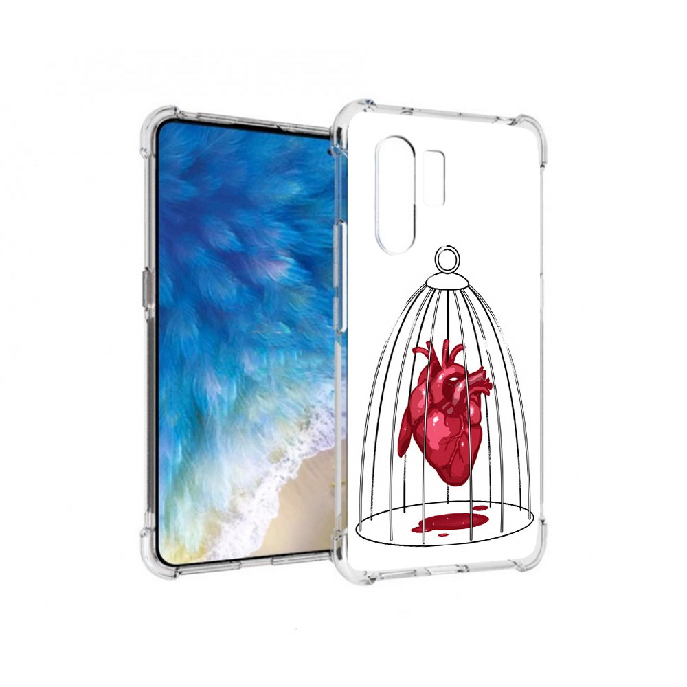 

Чехол MyPads Tocco для Vivo X30 сердце в клетке (PT142331.408.597), Прозрачный, Tocco