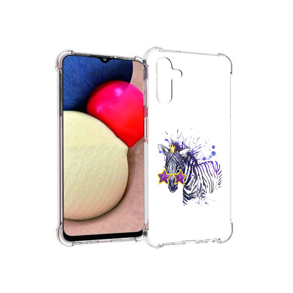 

Чехол MyPads Tocco для Samsung Galaxy A13 5G акварельная зебра (PT172412.530.215), Прозрачный, Tocco