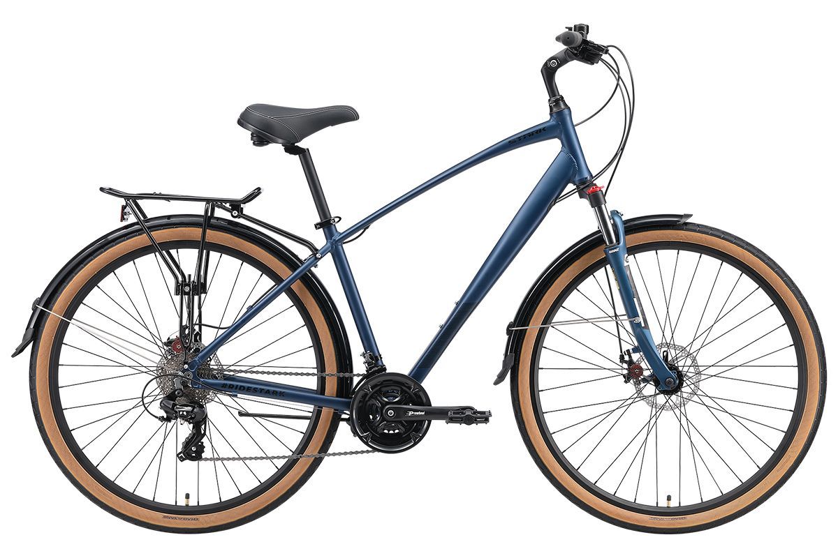 Велосипед Stark Touring 28.2 D (2024) темно-синий матовый/черный 20