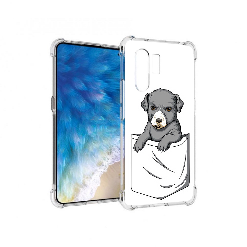 

Чехол MyPads Tocco для Vivo X30 собачка в кармане (PT142331.408.611), Прозрачный, Tocco