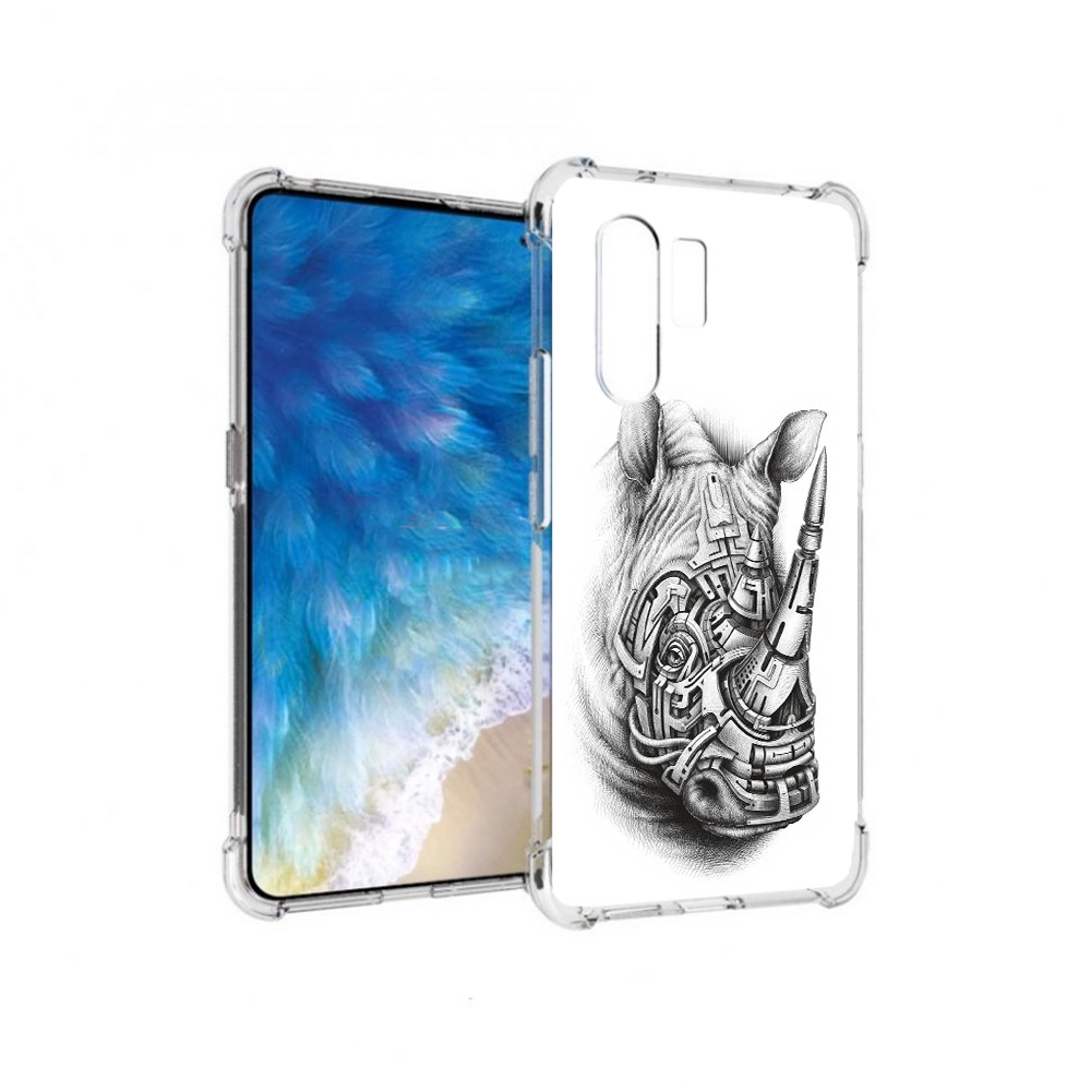 

Чехол MyPads Tocco для Vivo X30 стальной носорог (PT142331.408.620), Прозрачный, Tocco