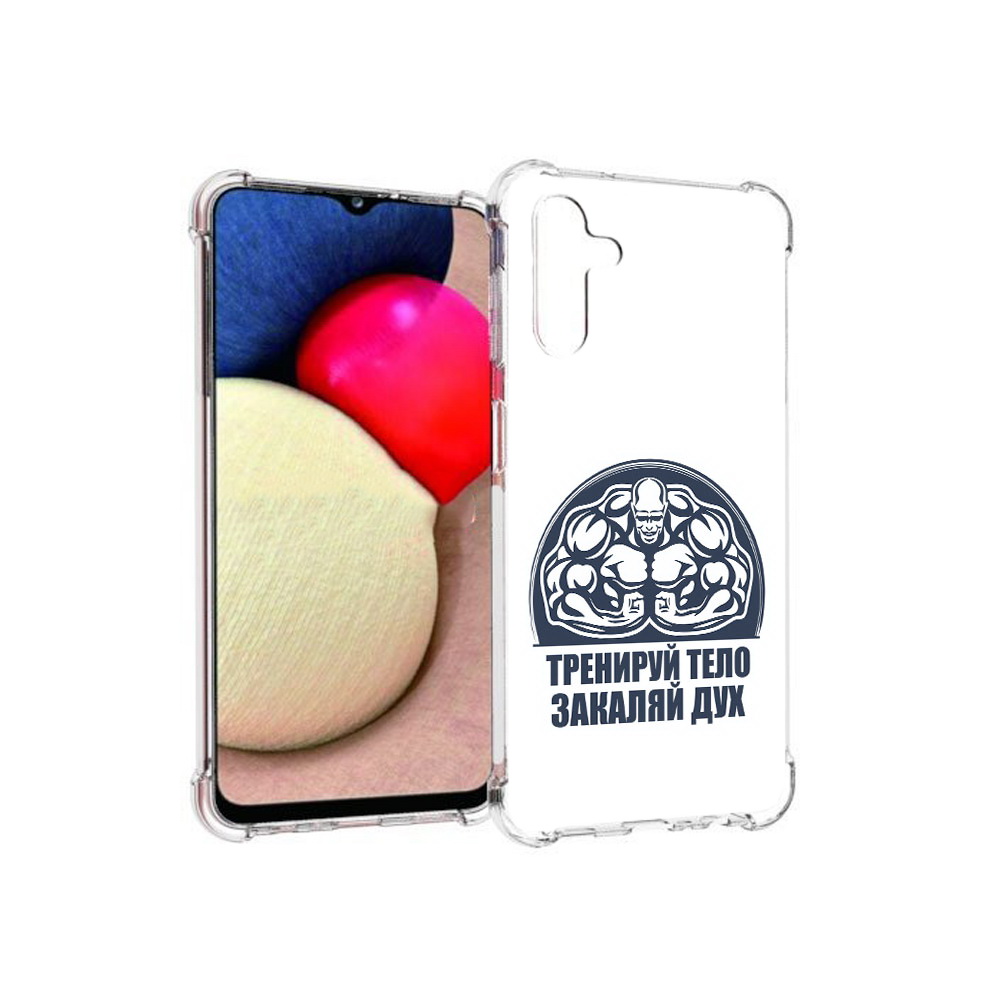 

Чехол MyPads Tocco для Samsung Galaxy A13 5G бодибилдинг закаляй дух (PT172412.530.234), Прозрачный, Tocco