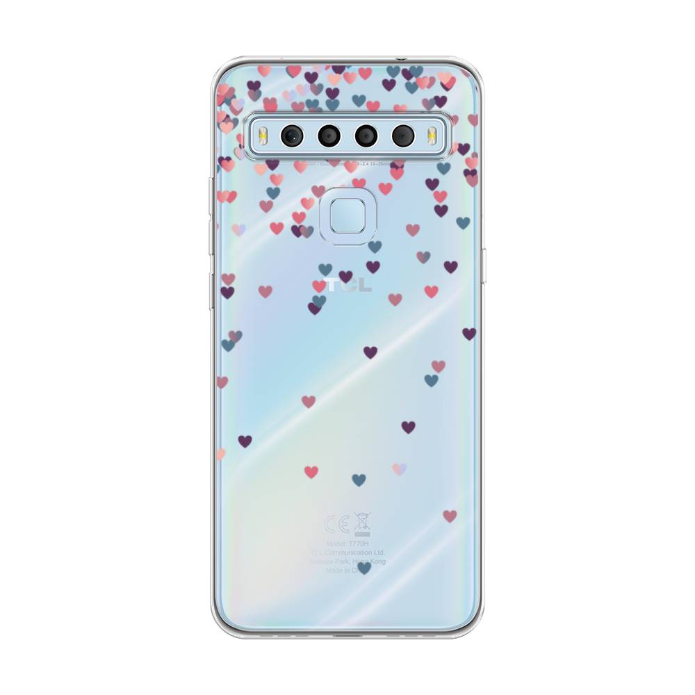 

Чехол для TCL 10L "Посыпка сердечки", Розовый;фиолетовый, 290250-3