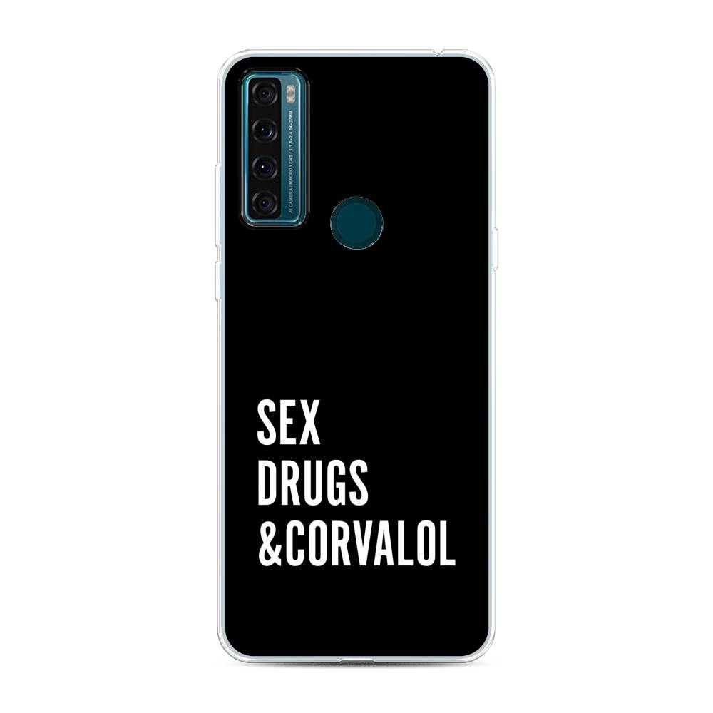

Чехол для TCL 20 SE "Corvalol", Черный;серый;белый, 290350-6