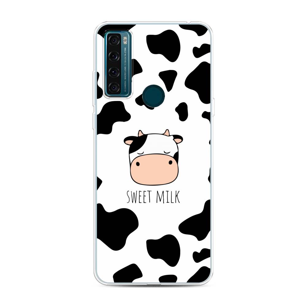 

Чехол для TCL 20 SE "Sweet milk", Розовый;белый;черный, 290350-1