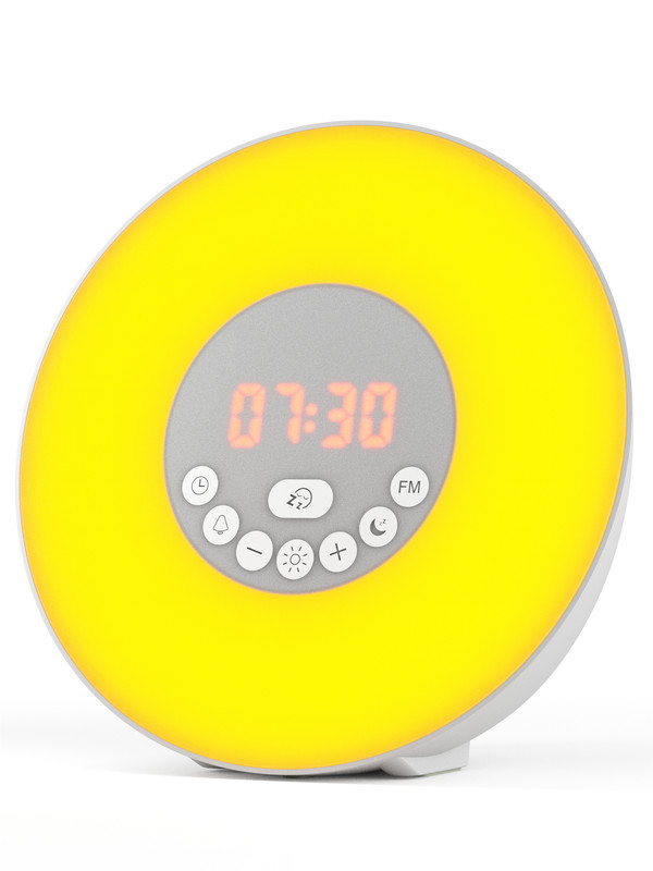 фото Настольные часы электронные, умный световой будильник с fm приключения электроники