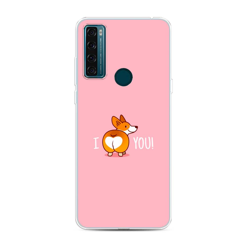 

Чехол для TCL 20 SE "Корги I love you", Розовый;коричневый;белый, 290350-1