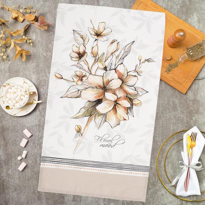 

Полотенце "Этель" Floral mood 40х73 см, 100% хл, репс 210 гр/м2, Floral mood