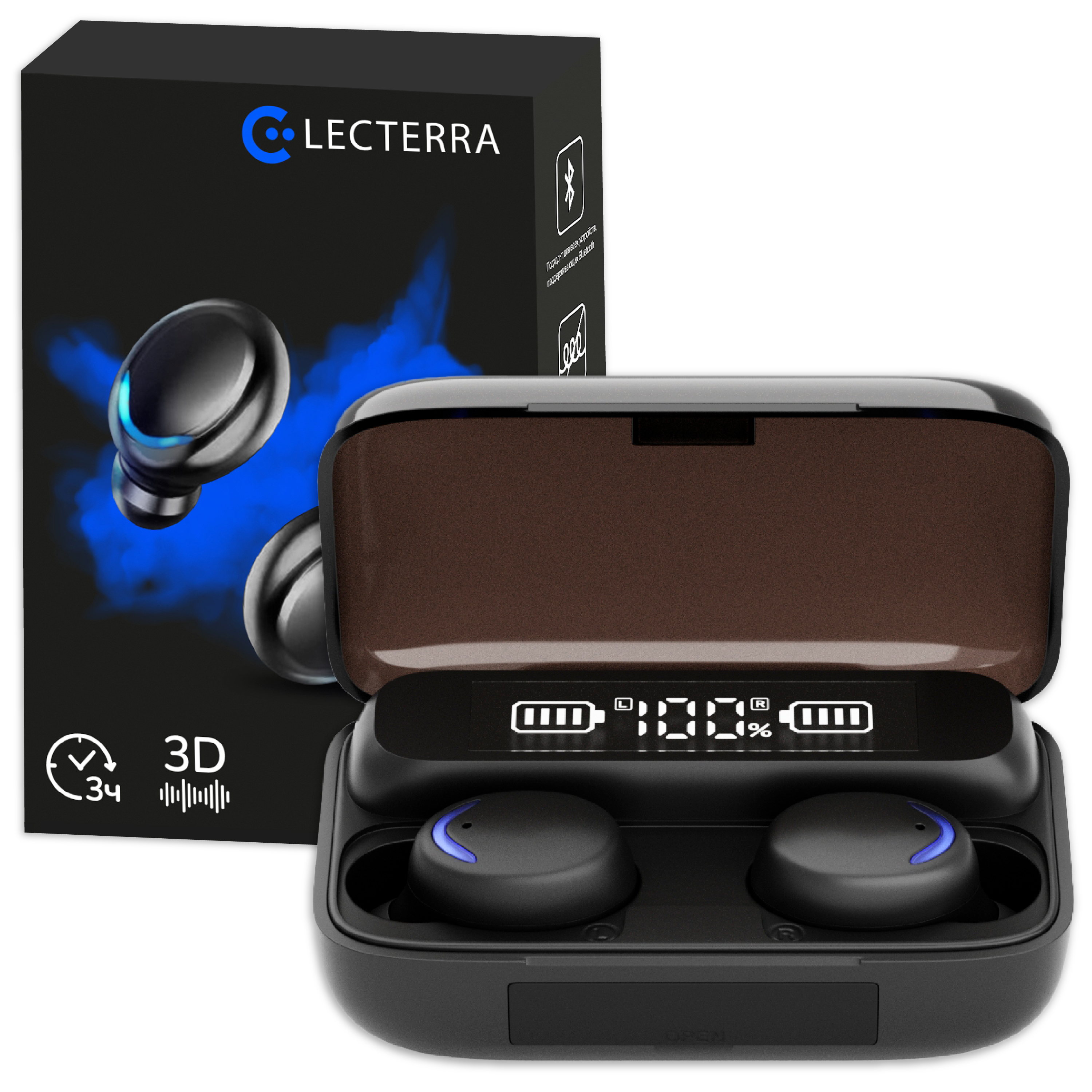 фото Беспроводные наушники electerra black anthracite приключения электроники