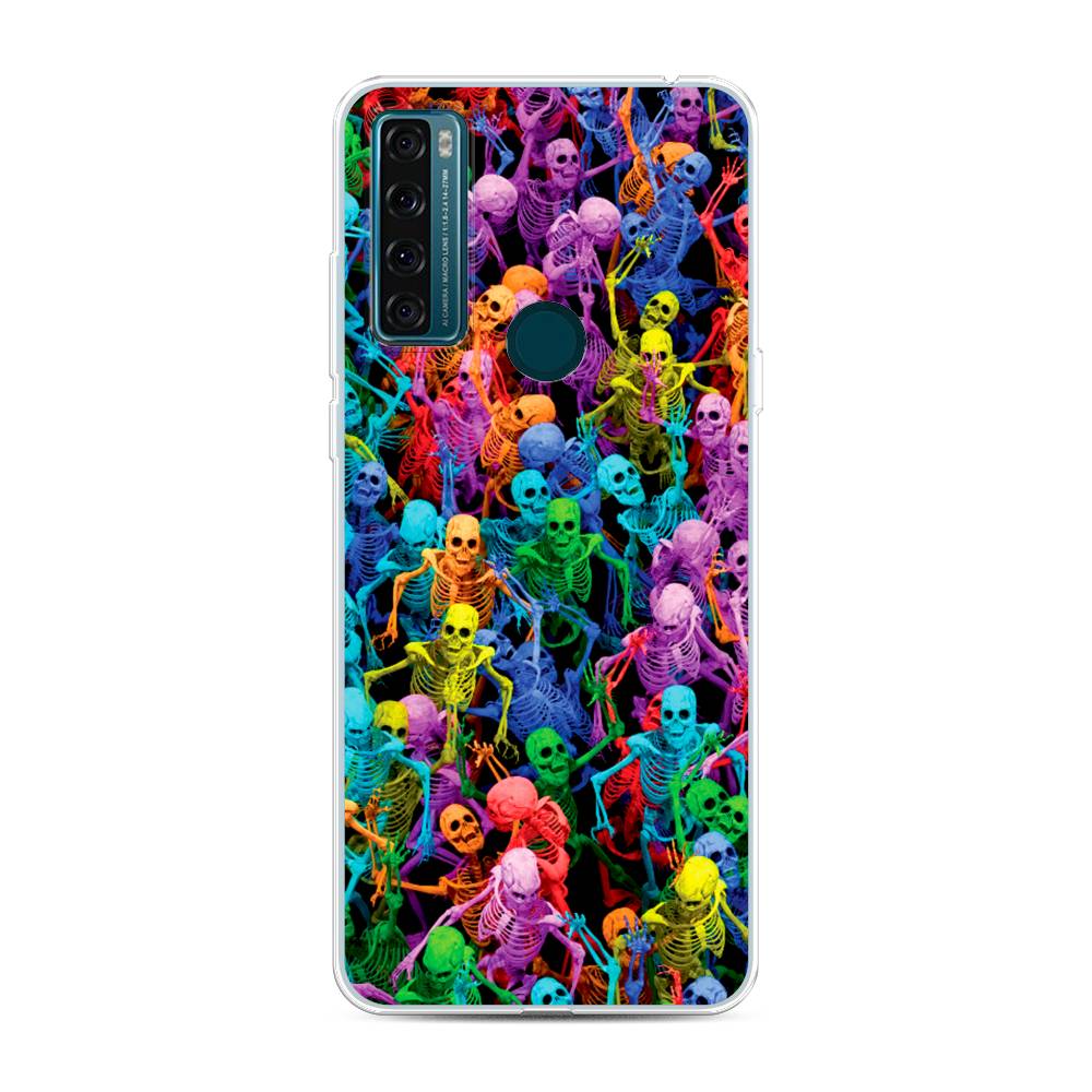 

Чехол для TCL 20 SE "Вечеринка скелетов", Фиолетовый;желтый;оранжевый, 290350-6