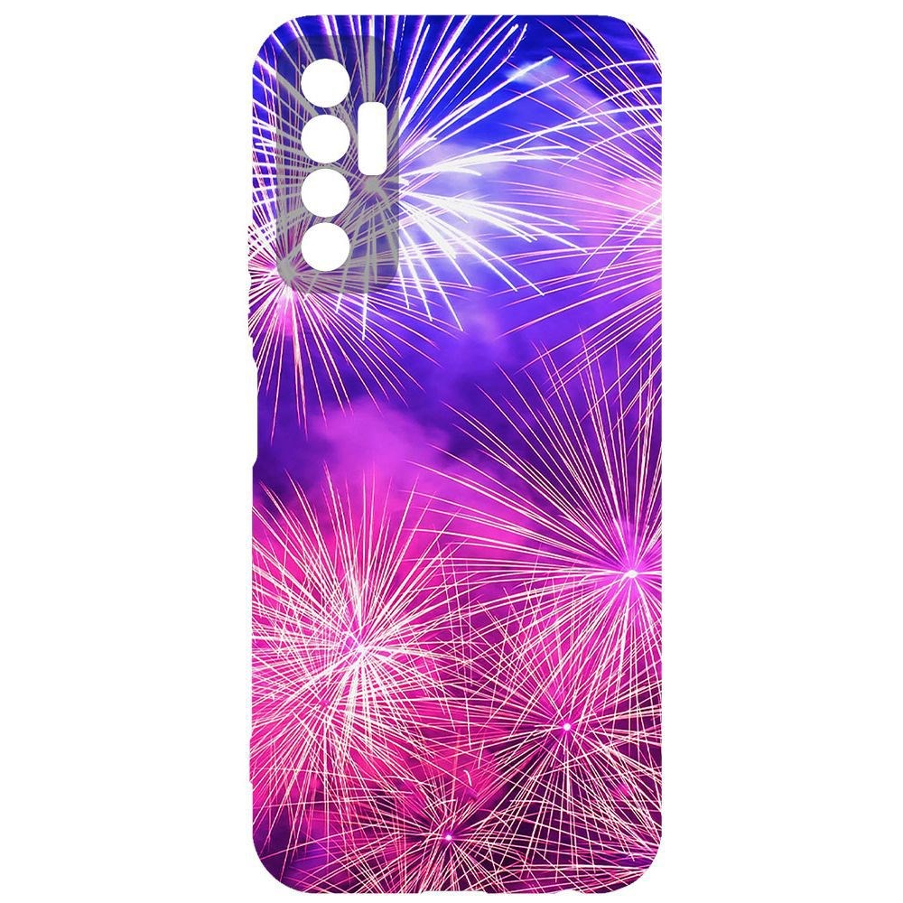 

Чехол-накладка Krutoff Софт Кейс Салют для Tecno Camon 17P черный