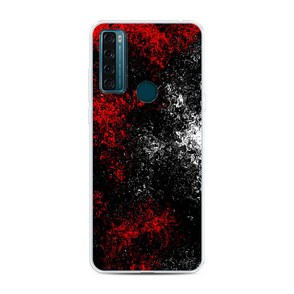 

Чехол для TCL 20 SE "Монотипия", Красный;черный;белый, 290350-3