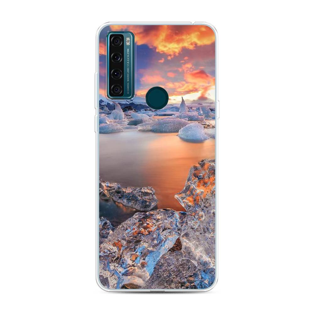 

Чехол для TCL 20 SE "Ледники", Синий;оранжевый, 290350-2