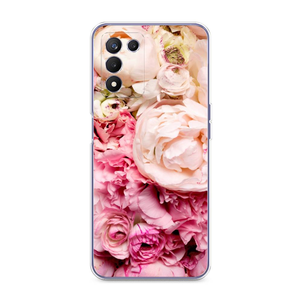 

Чехол Awog на Realme Q3s "Пионы яркие", Разноцветный, 257950-8