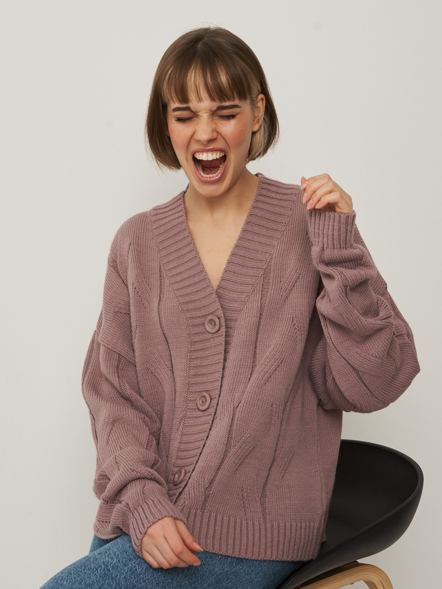 

Кардиган женский BE YOU 7232-14080 розовый 46-48 RU, 7232-14080