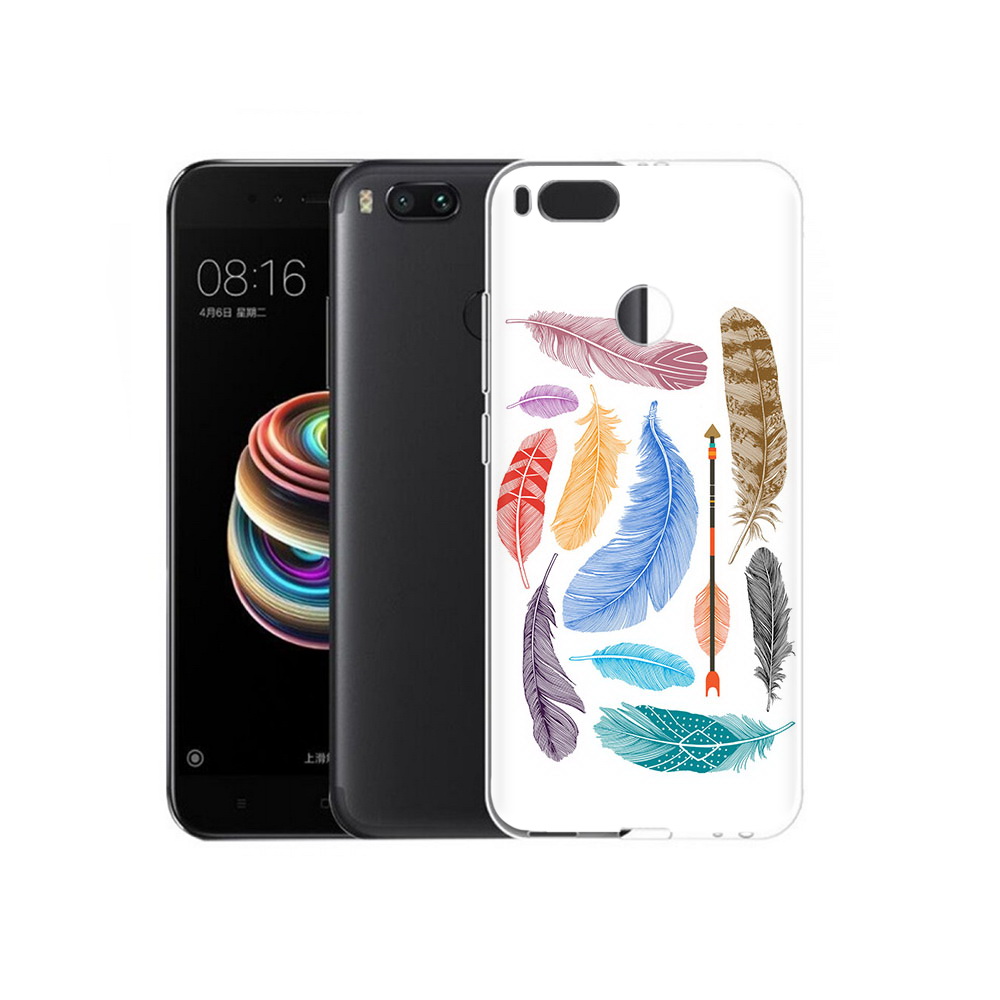 

Чехол MyPads Tocco для Xiaomi Mi 5X разноцветные перья (PT75177.336.572), Прозрачный, Tocco