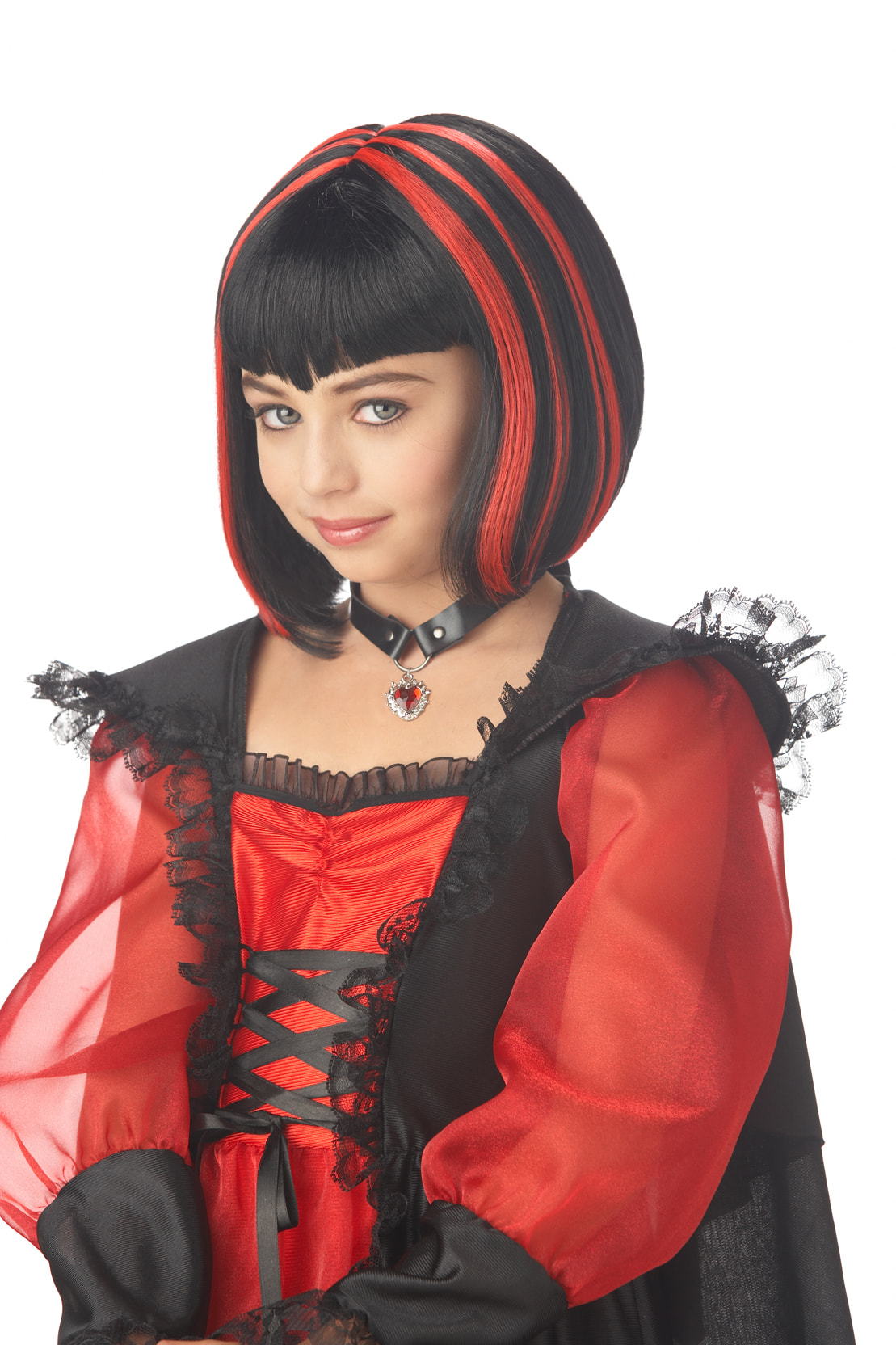Купить K70513, Карнавальный аксессуар California Costumes Детский парик вампирши,