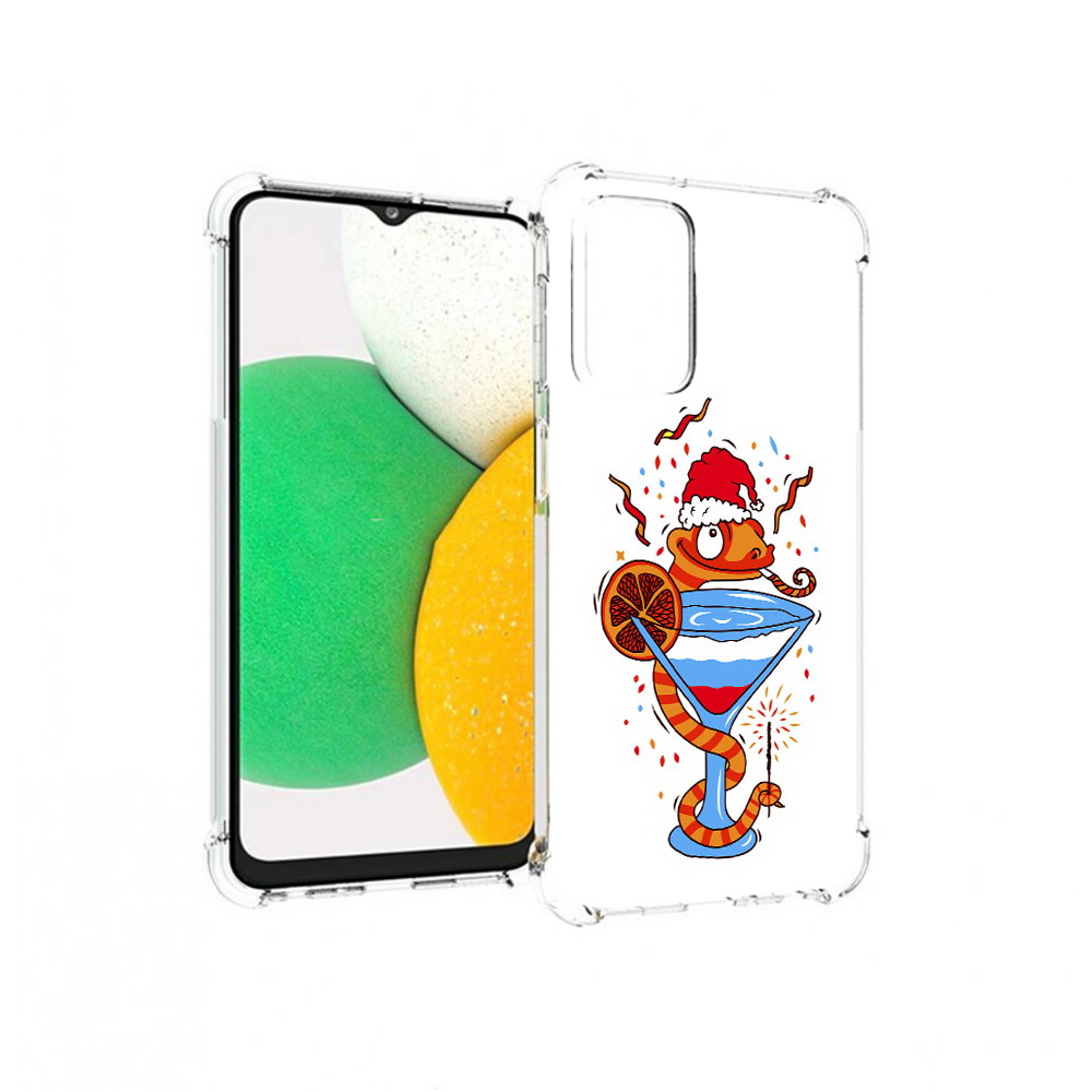 

Чехол MyPads Tocco для Samsung Galaxy A23 змейка, Прозрачный, Tocco