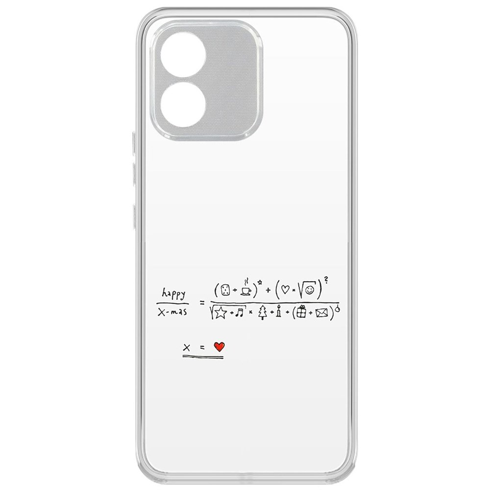 

Чехол-накладка Krutoff Clear Case Праздничная формула для Honor X5, Прозрачный