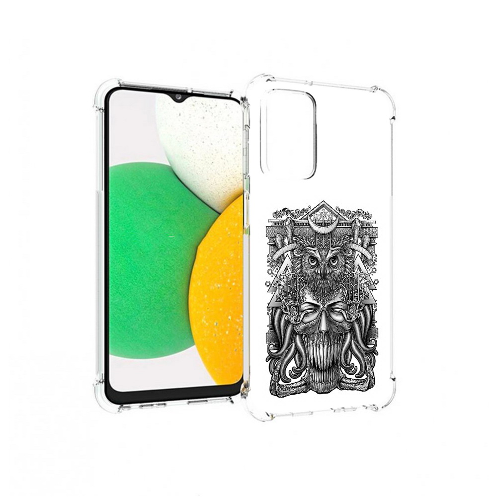 

Чехол MyPads Tocco для Samsung Galaxy A23 зубастая сова, Прозрачный, Tocco