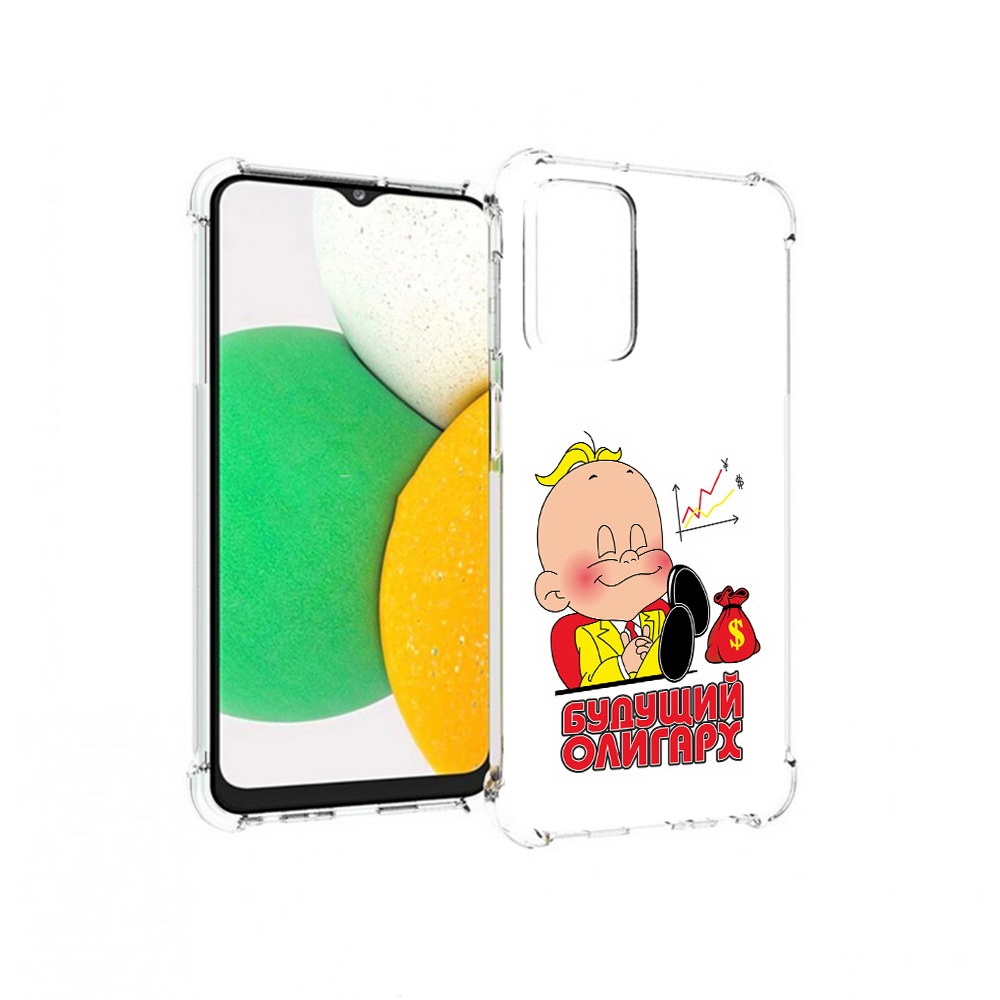 

Чехол MyPads Tocco для Samsung Galaxy A23 Будущий олигарх, Прозрачный, Tocco