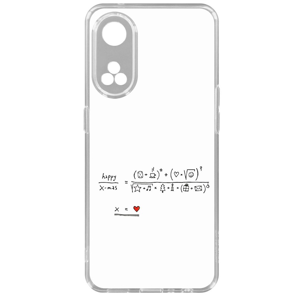 

Чехол-накладка Krutoff Clear Case Праздничная формула для Oppo Reno8T