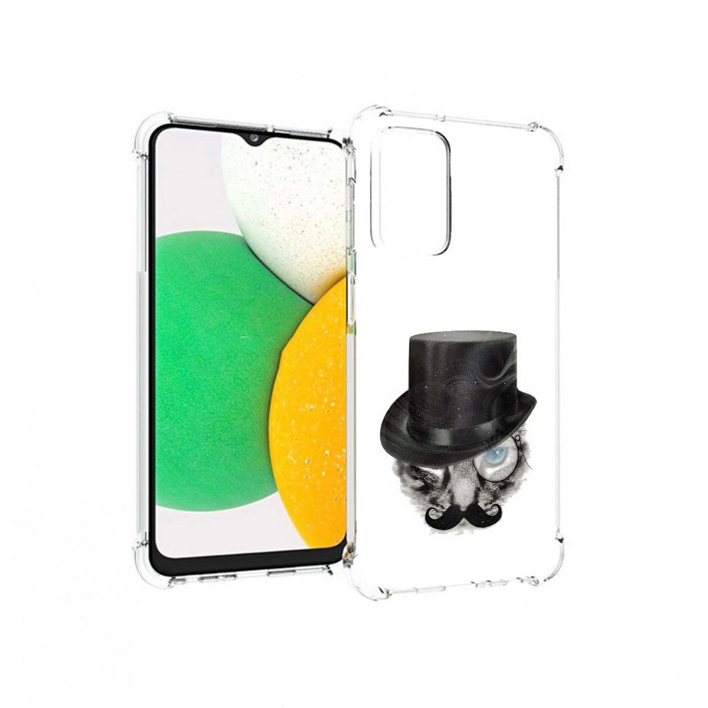 

Чехол MyPads Tocco для Samsung Galaxy A23 интелегентный кот, Прозрачный, Tocco