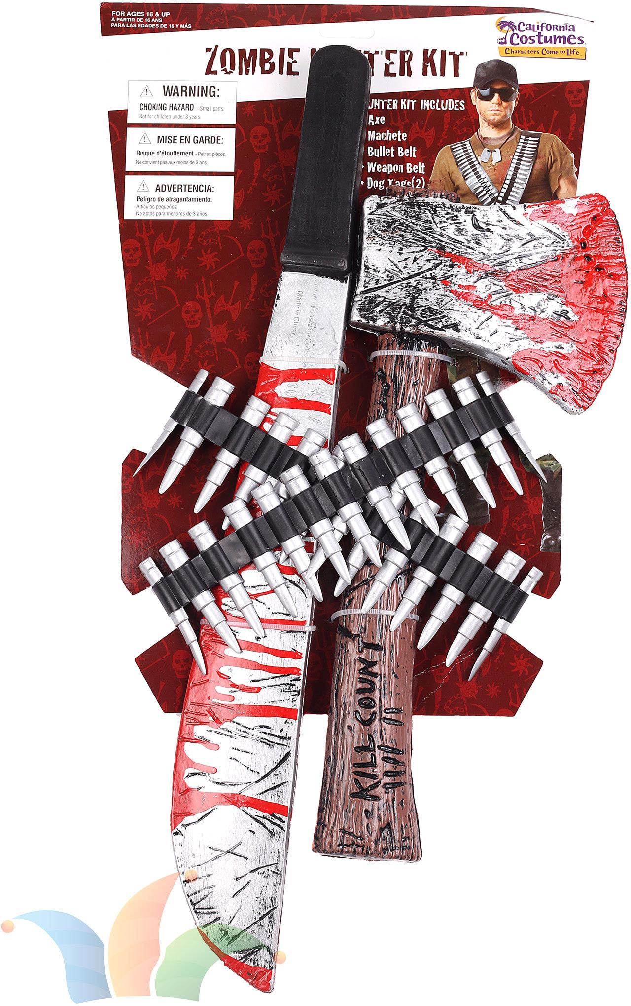 

Карнавальный аксессуар California Costumes Набор охотника на зомби, k60573