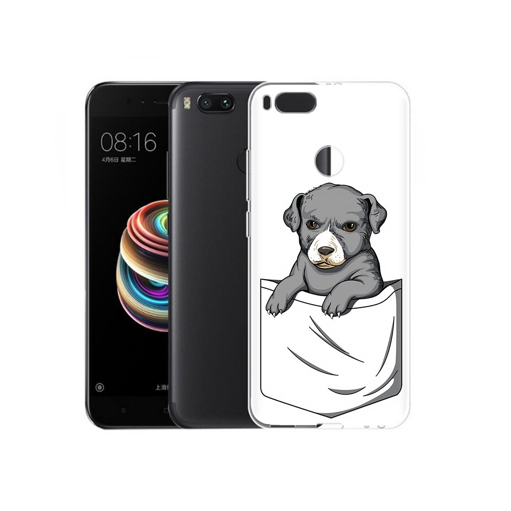 

Чехол MyPads Tocco для Xiaomi Mi 5X собачка в кармане (PT75177.336.611), Прозрачный, Tocco