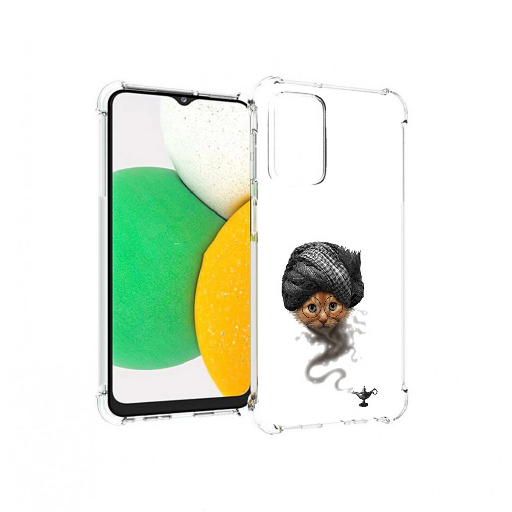 

Чехол MyPads Tocco для Samsung Galaxy A23 кот джин, Прозрачный, Tocco