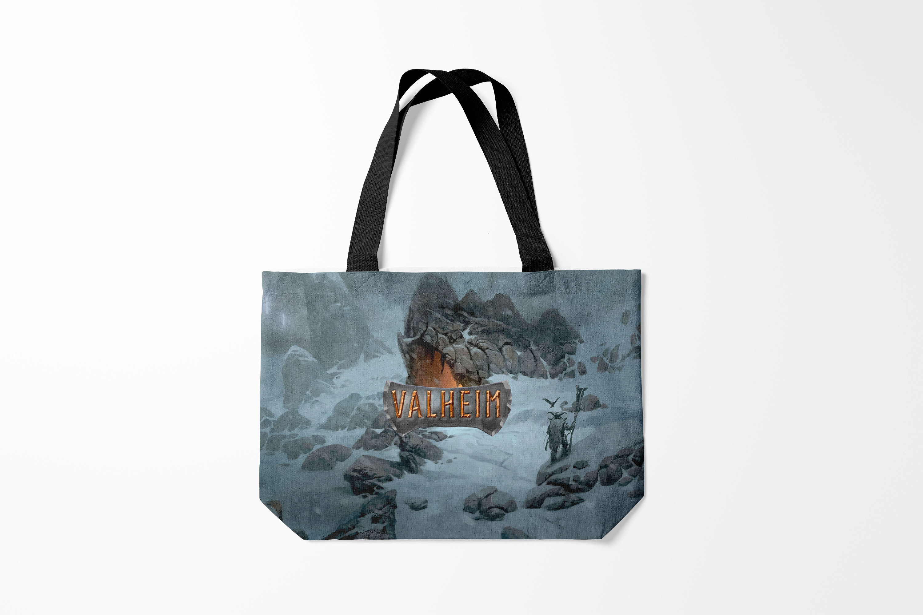 

Сумка шoппер унисекс Burnettie Valheim, серый, Valheim