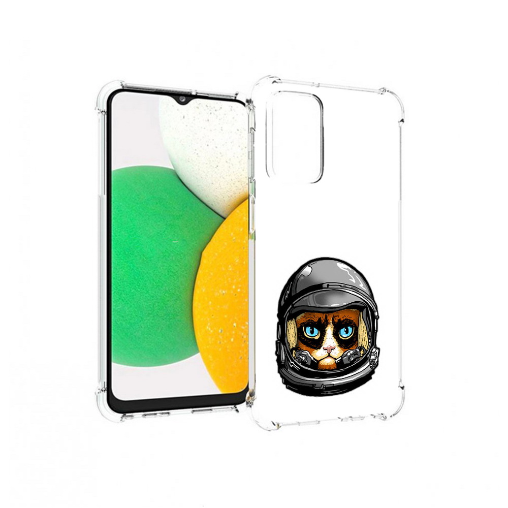 

Чехол MyPads Tocco для Samsung Galaxy A23 кот космонавт, Прозрачный, Tocco