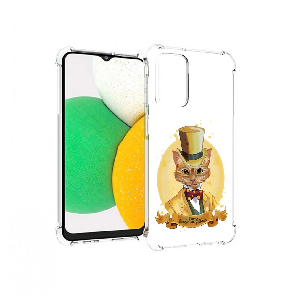 

Чехол MyPads Tocco для Samsung Galaxy A23 кот юрист, Прозрачный, Tocco