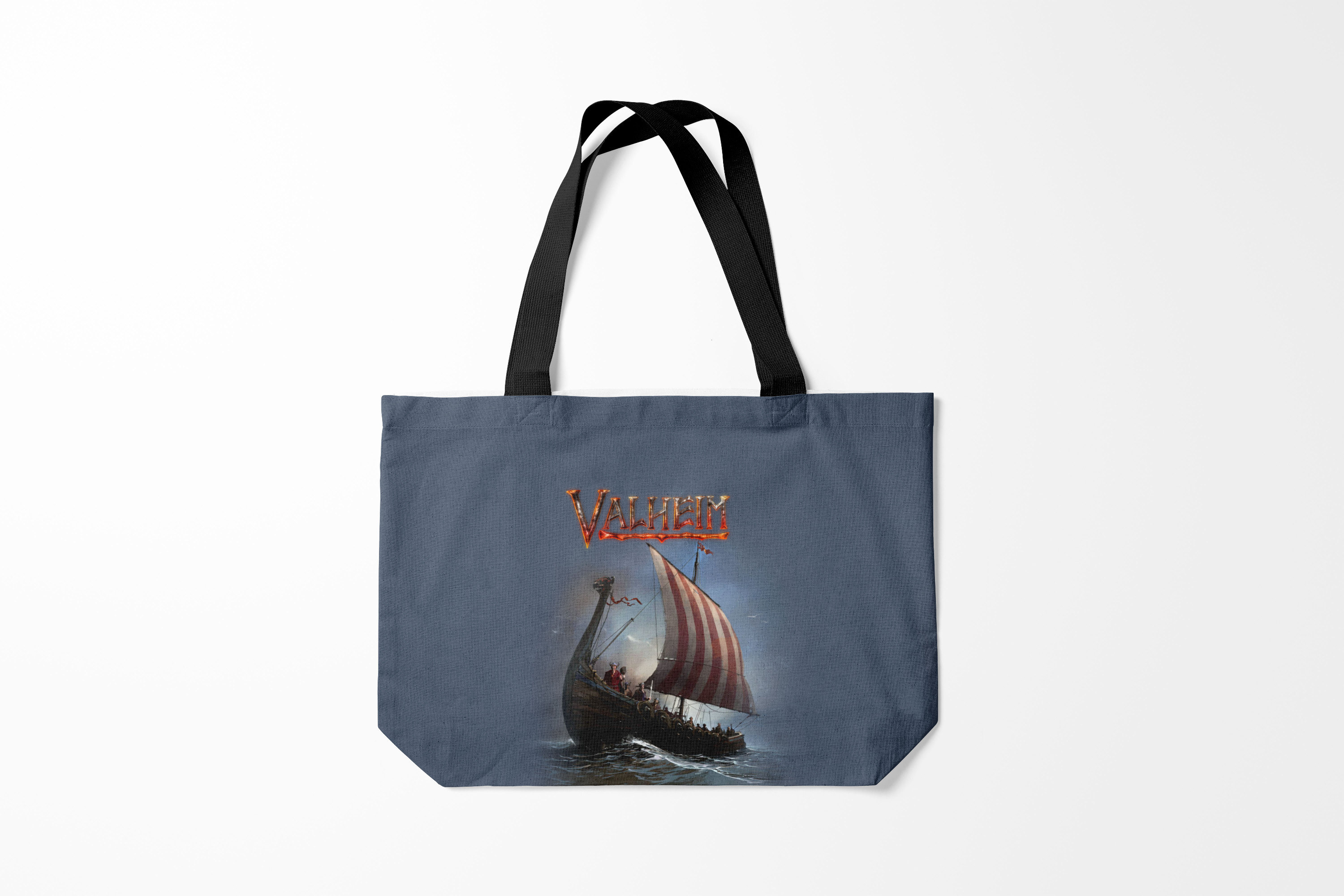 

Сумка шoппер унисекс Burnettie Valheim, синий, Valheim