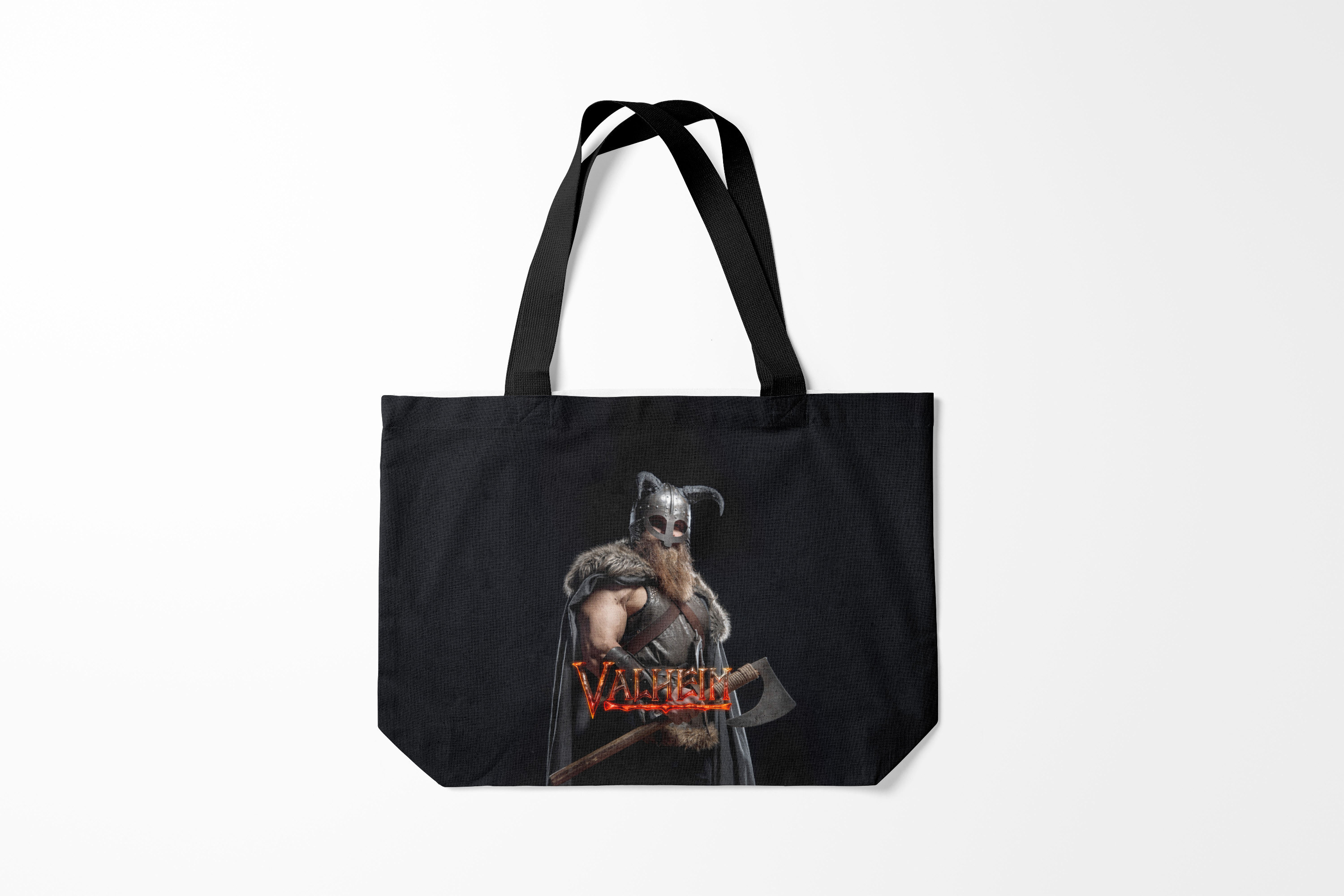 

Сумка шoппер унисекс Burnettie Valheim, черный, Valheim