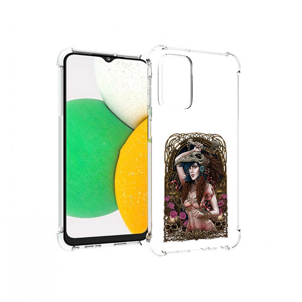 

Чехол MyPads Tocco для Samsung Galaxy A23 красивая девушка рисунок, Прозрачный, Tocco