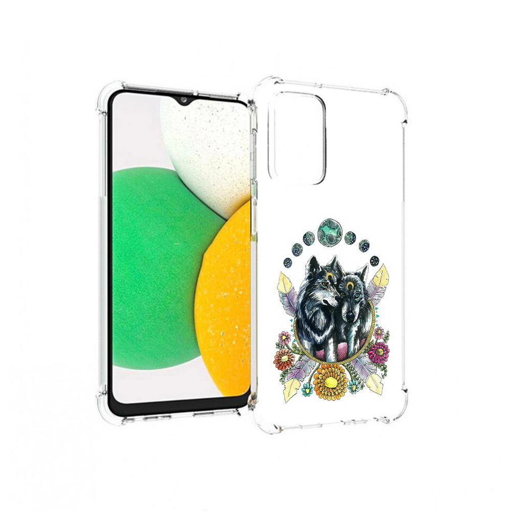 

Чехол MyPads Tocco для Samsung Galaxy A23 красивые волки абстракция, Прозрачный, Tocco