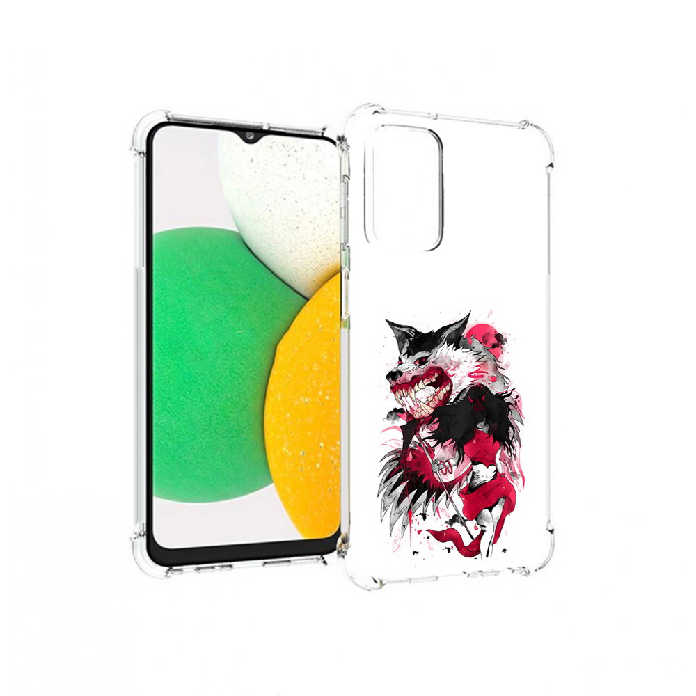 

Чехол MyPads Tocco для Samsung Galaxy A23 красная шапочка, Прозрачный, Tocco