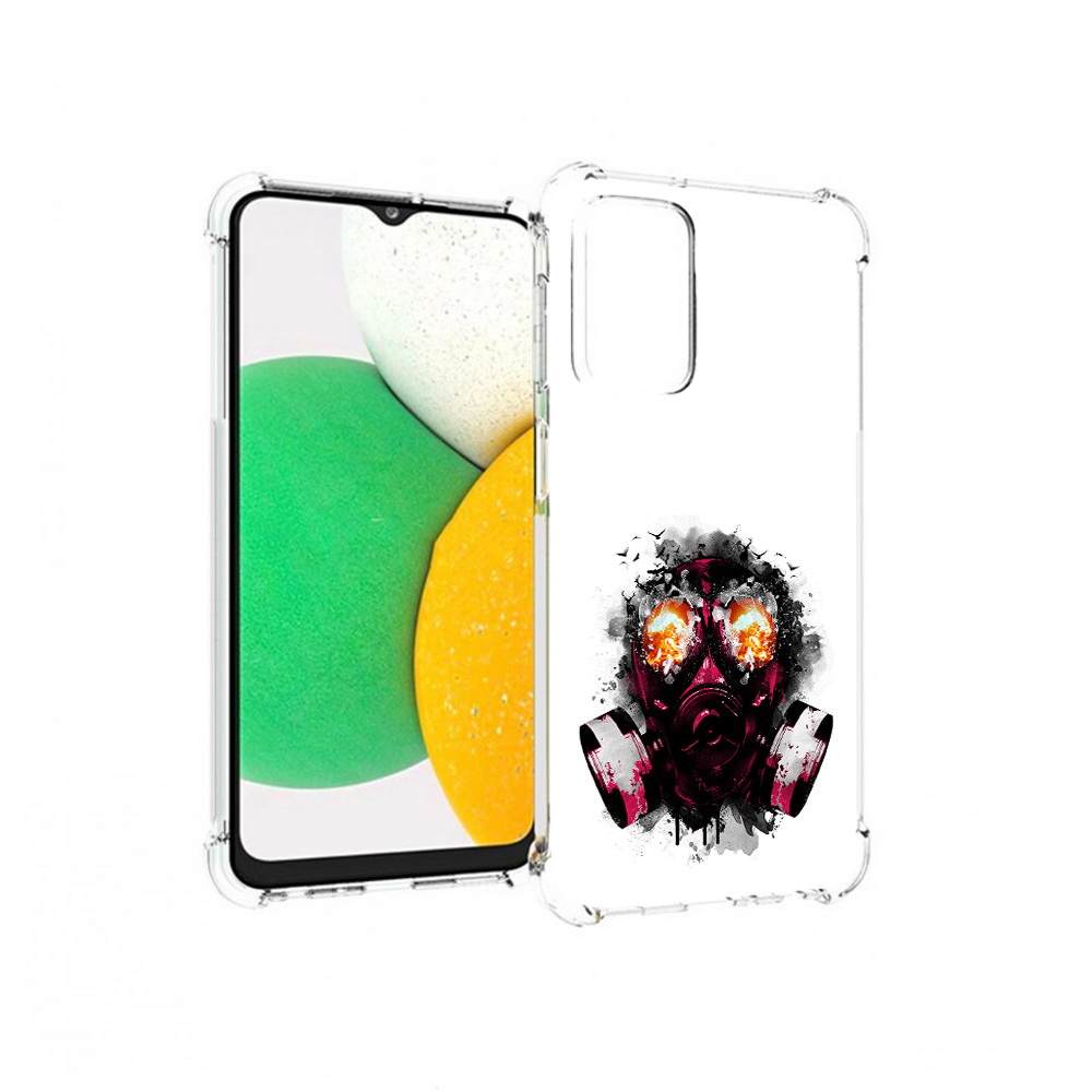 

Чехол MyPads Tocco для Samsung Galaxy A23 красный противогаз, Прозрачный, Tocco