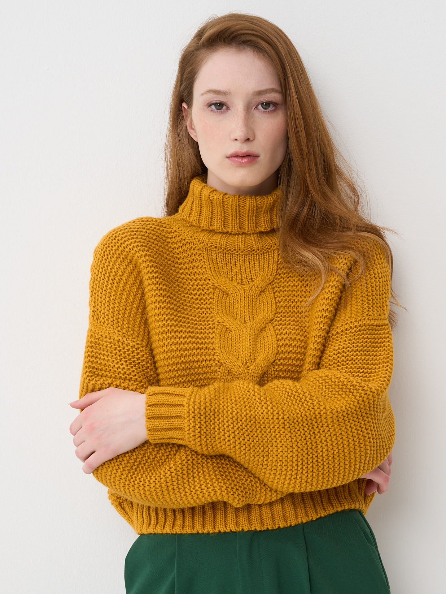 

Свитер женский BE YOU 7222-40128 золотистый 42-44 RU, 7222-40128