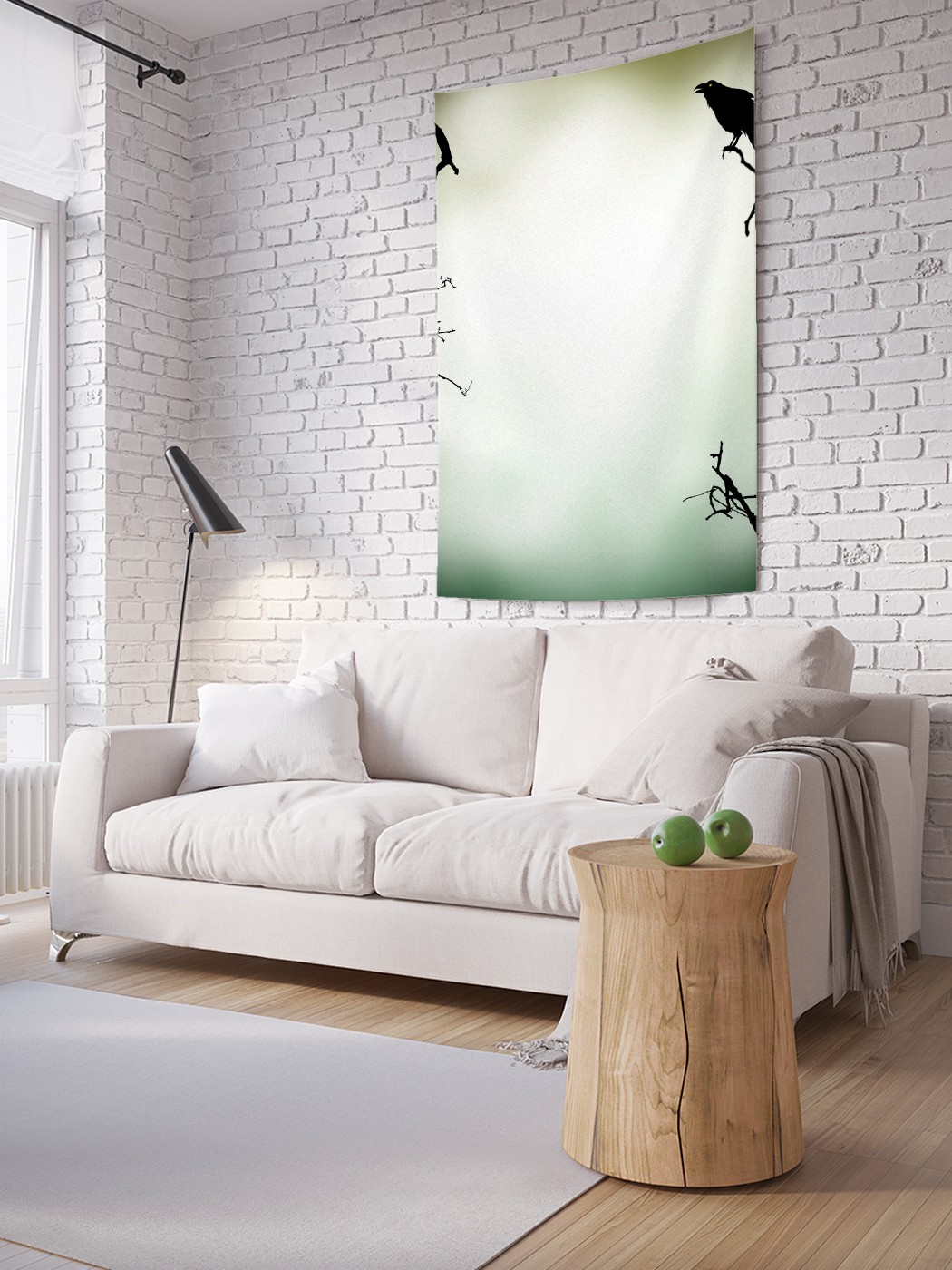 

Вертикальное фотопанно на стену JoyArty Одинокий ворон 150x200 см, Одинокий ворон