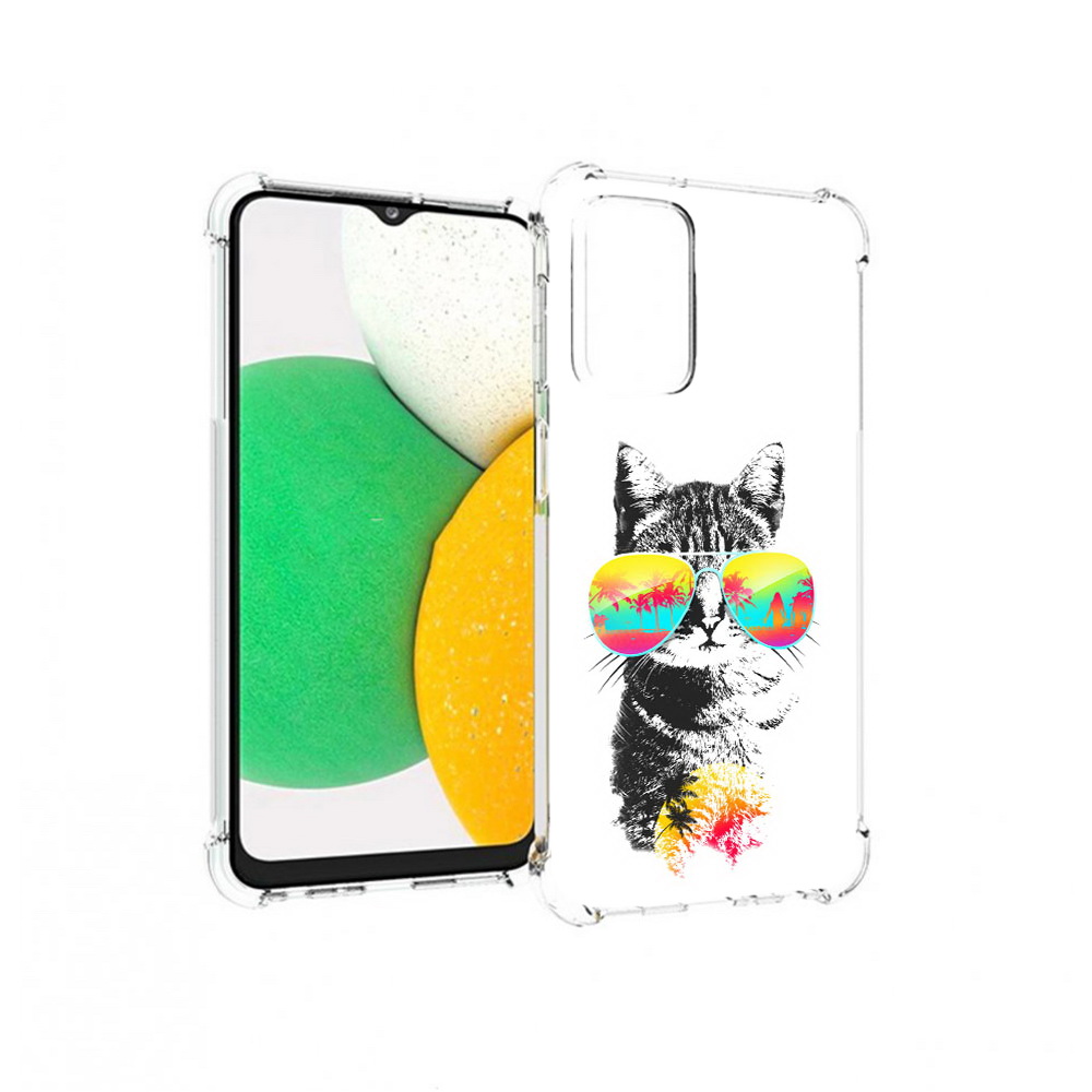 

Чехол MyPads Tocco для Samsung Galaxy A23 крутой кот, Прозрачный, Tocco