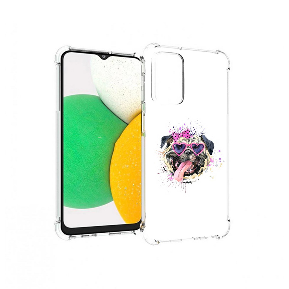 

Чехол MyPads Tocco для Samsung Galaxy A23 Веселая собака, Прозрачный, Tocco