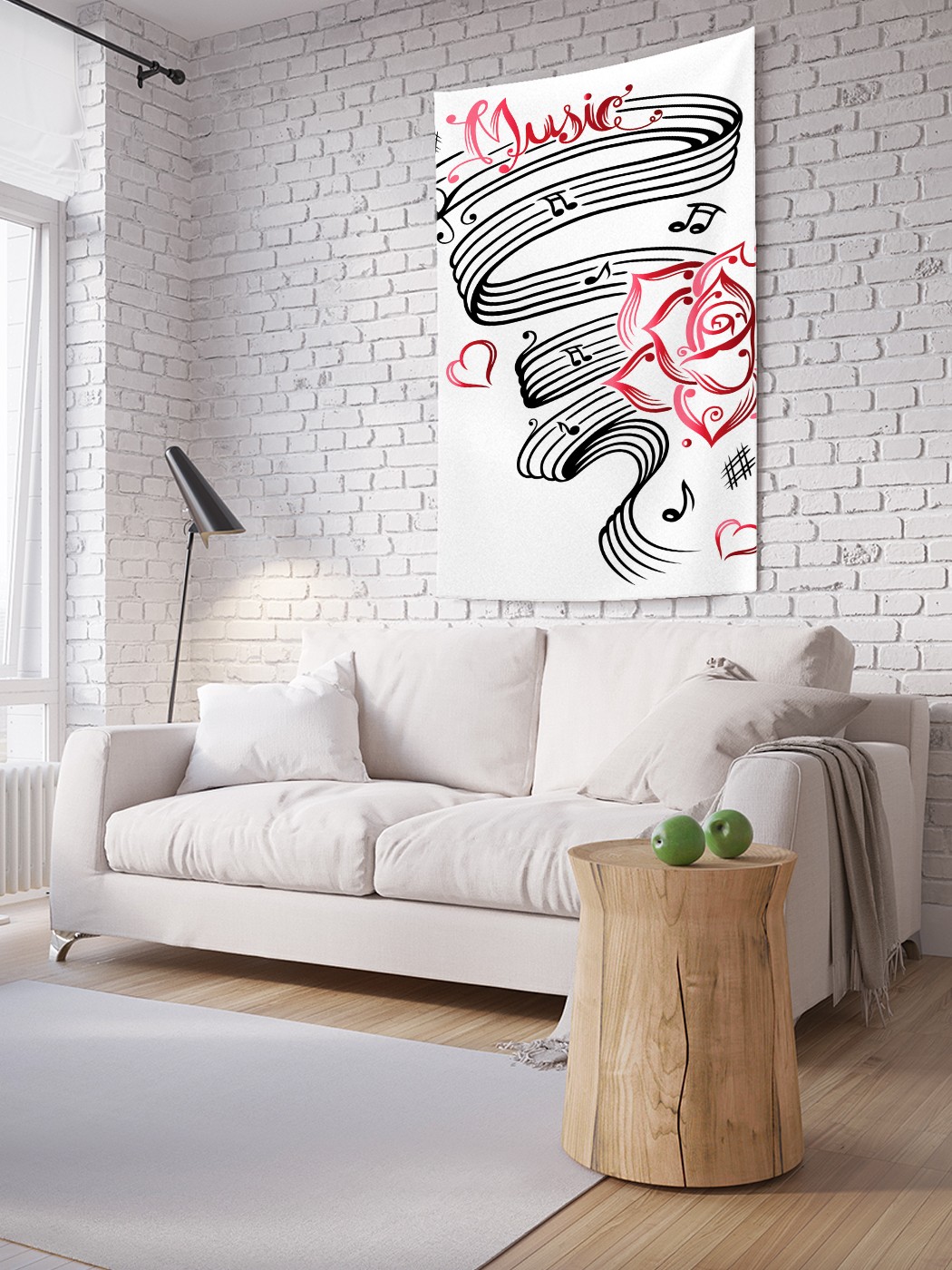 

Вертикальное фотопанно на стену JoyArty Музыкальное течение 150x200 см, Музыкальное течение